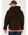 Image #4 - Carhartt Men's Washed Duck Sherpa Lined Hooded Work Jacket, Brown, hi-res