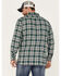 Image #4 - Levi's Men's Classic Worker Plaid Long Sleeve Button-Down Shirt , Dark Green, hi-res