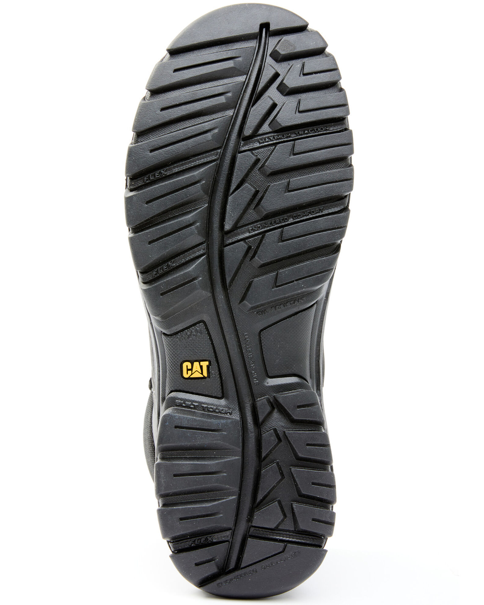 Image #7 - CAT Men's Threshold Waterproof Work Boots - Steel Toe, Black, hi-res