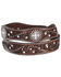 Image #3 - Ariat Scalloped Hand Tooled & Embellished Western Belt, Brown, hi-res
