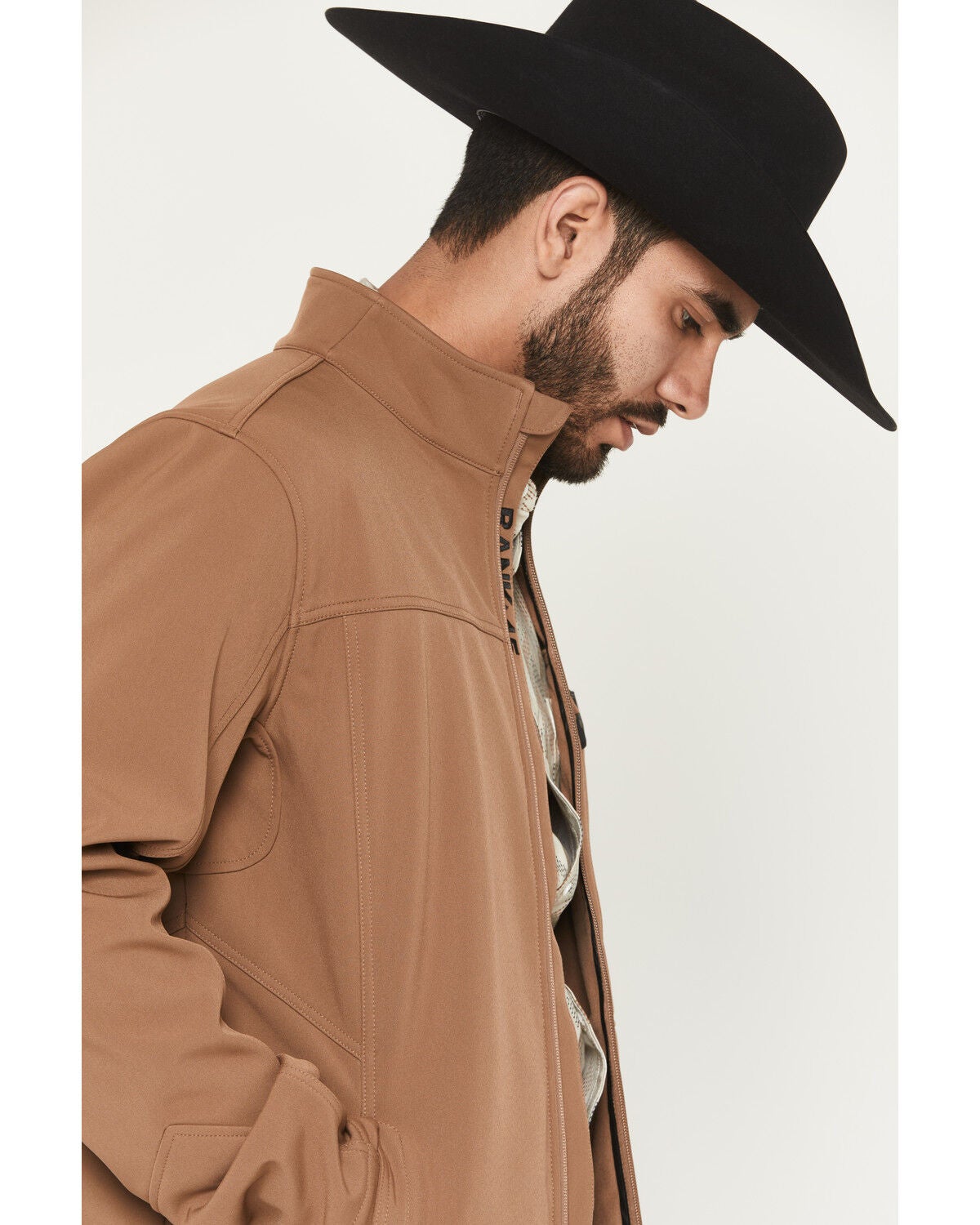 Image #2 - RANK 45&reg; Men's Richwood Solid Softshell Jacket - Big, Lt Brown, hi-res