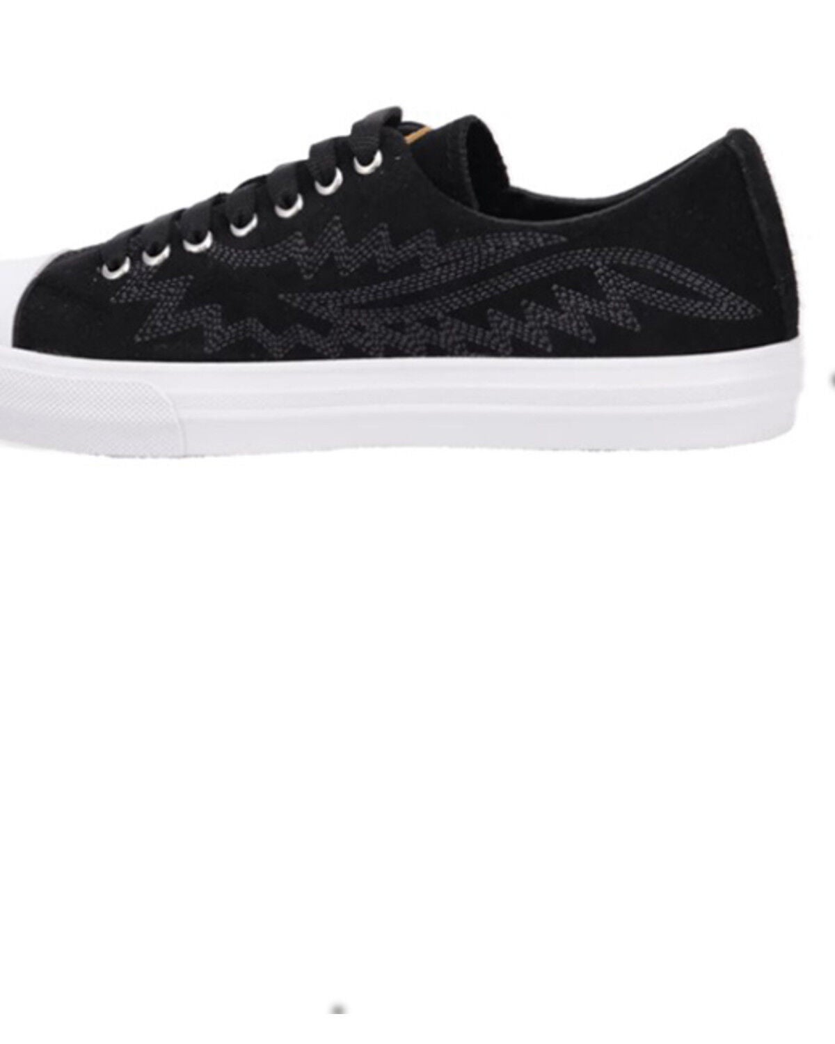 Image #3 - Dingo Women's Campus Sneakers, Black, hi-res