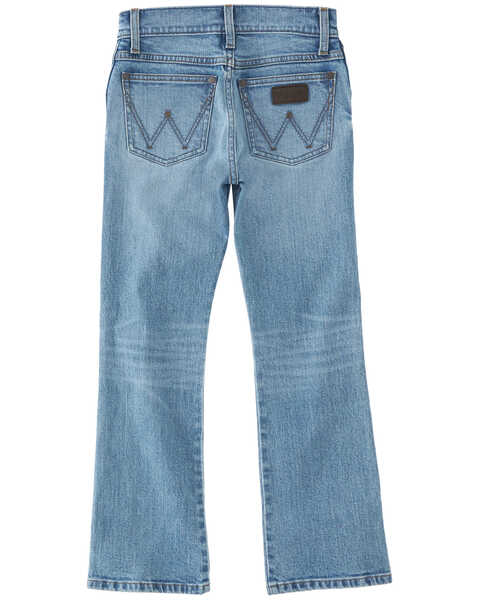 Wrangler Retro Boys' Woodmere Light Wash Slim Bootcut Stretch Denim Jeans, Blue, hi-res