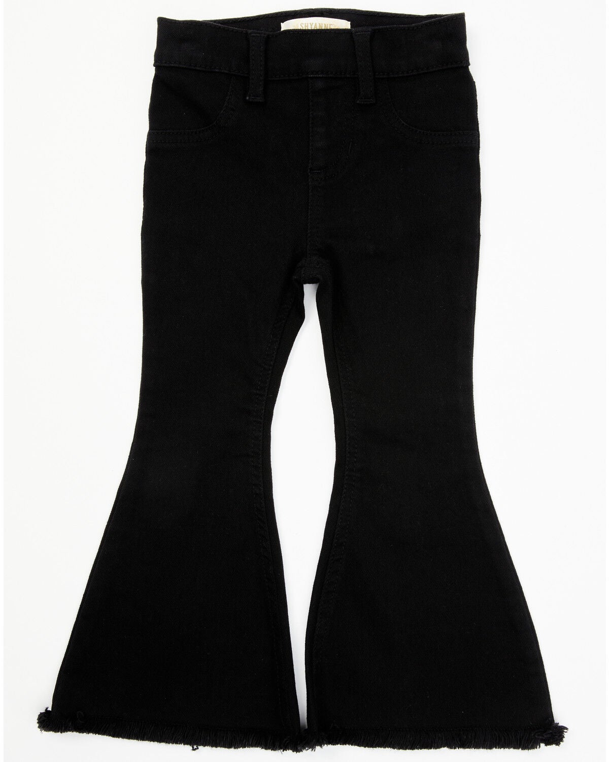 Shyanne Toddler Girls' Flare Stretch Denim Jeans, Black, hi-res
