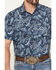 Image #3 - Cody James Men's Westward Paisley Print Short Sleeve Snap Western Shirt, Navy, hi-res