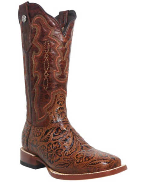 Tanner Mark Women's Wildfire Western Boots - Broad Square Toe, Cognac, hi-res