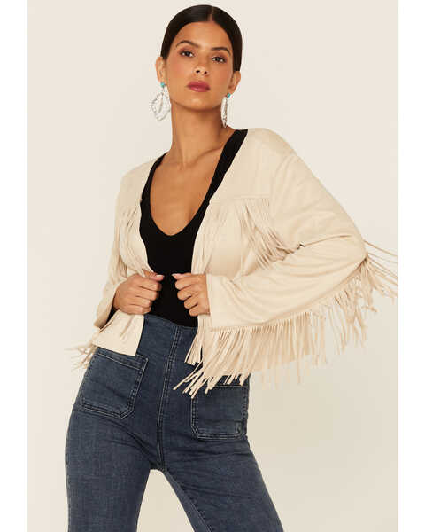 Vocal Women's Faux Suede Western Fringe Jacket - Country Outfitter