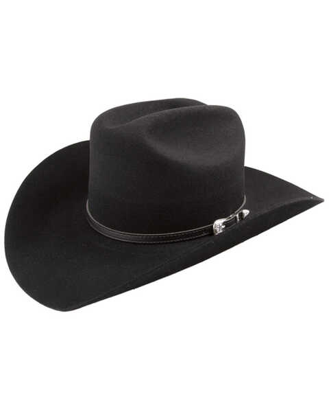 Bailey Wichita 2X Felt Cowboy Hat, Black, hi-res