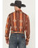 Image #4 - Wrangler Men's Checotah Southwestern Print Long Sleeve Snap Western Shirt - Tall, Brown, hi-res