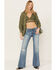 Image #1 - Shyanne Women's Floral Lace Bralette, Olive, hi-res