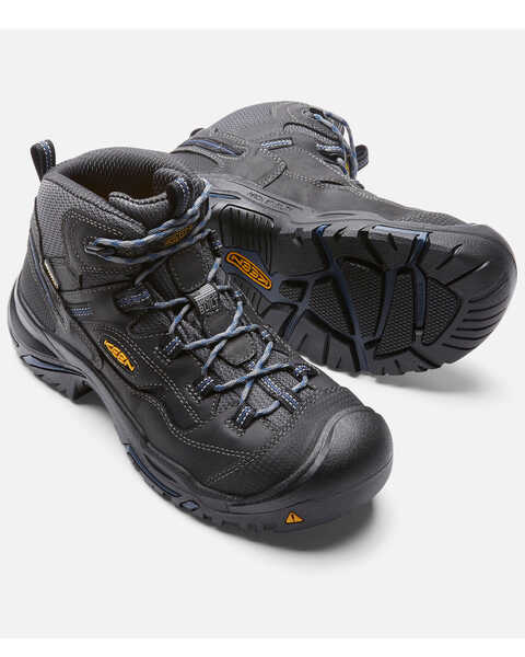 Image #3 - Keen Men's Braddock Waterproof Work Boots - Round Toe, Black, hi-res