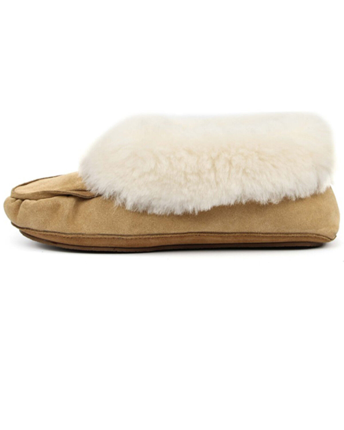 Image #3 - Superlamb Women's Navajo Tan Slip-On Casual Fleece Moccasin, , hi-res