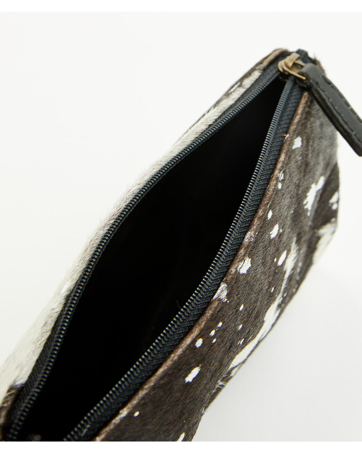 Image #3 - Myra Women's Cowhide Multi-Pouch, Black/white, hi-res