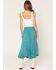 Image #3 - Wild Moss Women's Embroidered Panel Midi Skirt, Teal, hi-res