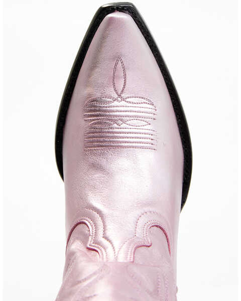 Image #7 - Idyllwind Women's Metallic Leather Western Boot - Snip Toe , Pink, hi-res