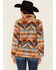 Image #4 - Roper Women's Southwestern Print Sherpa 1/4 Zip Pullover, Beige, hi-res