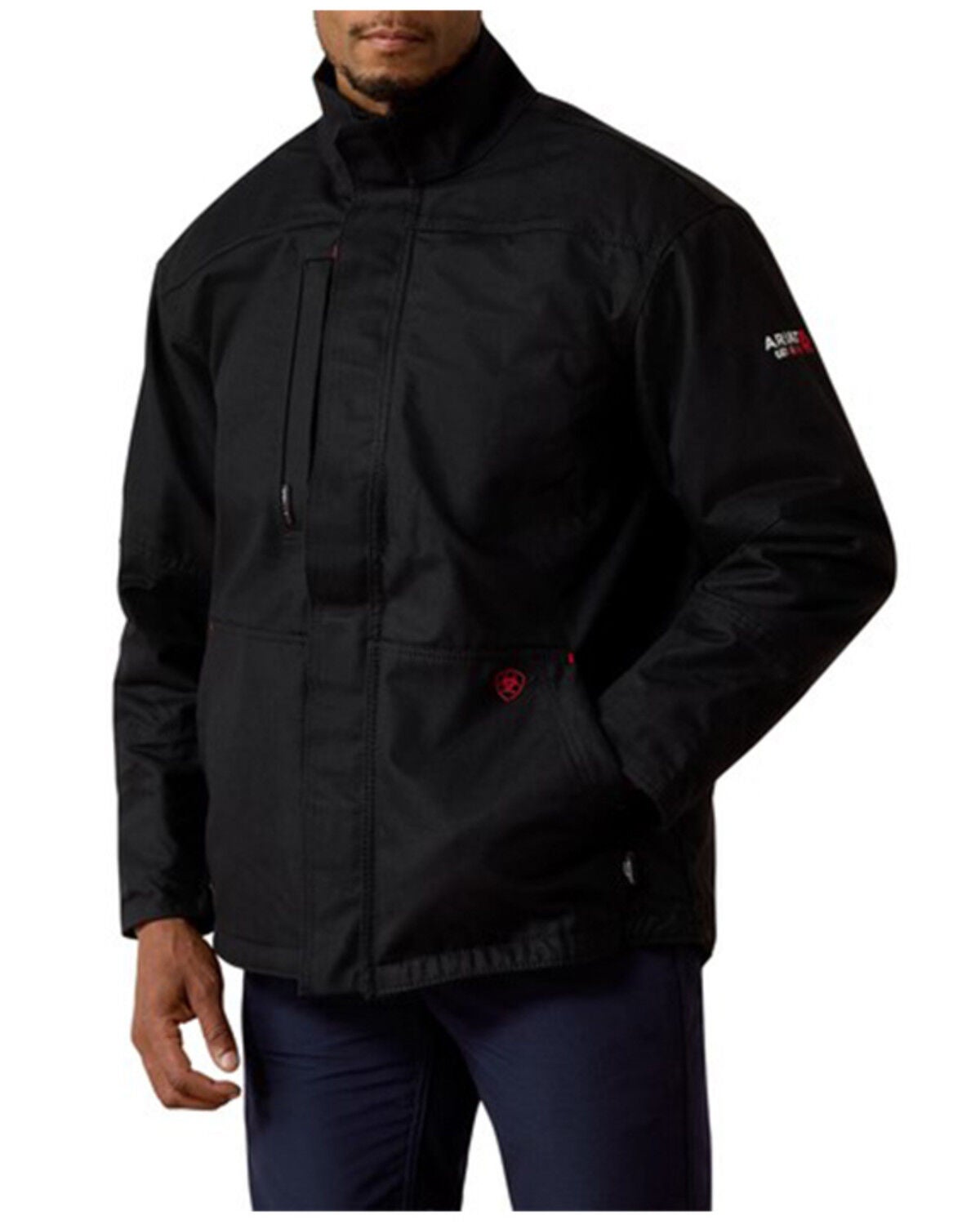 Image #1 - Ariat Men's FR Workhorse Work Jacket - Tall, Black, hi-res