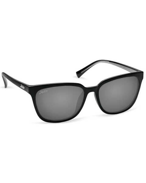 Hobie Women's Monica Black Satin & Grey Polarized Sunglasses , Black, hi-res