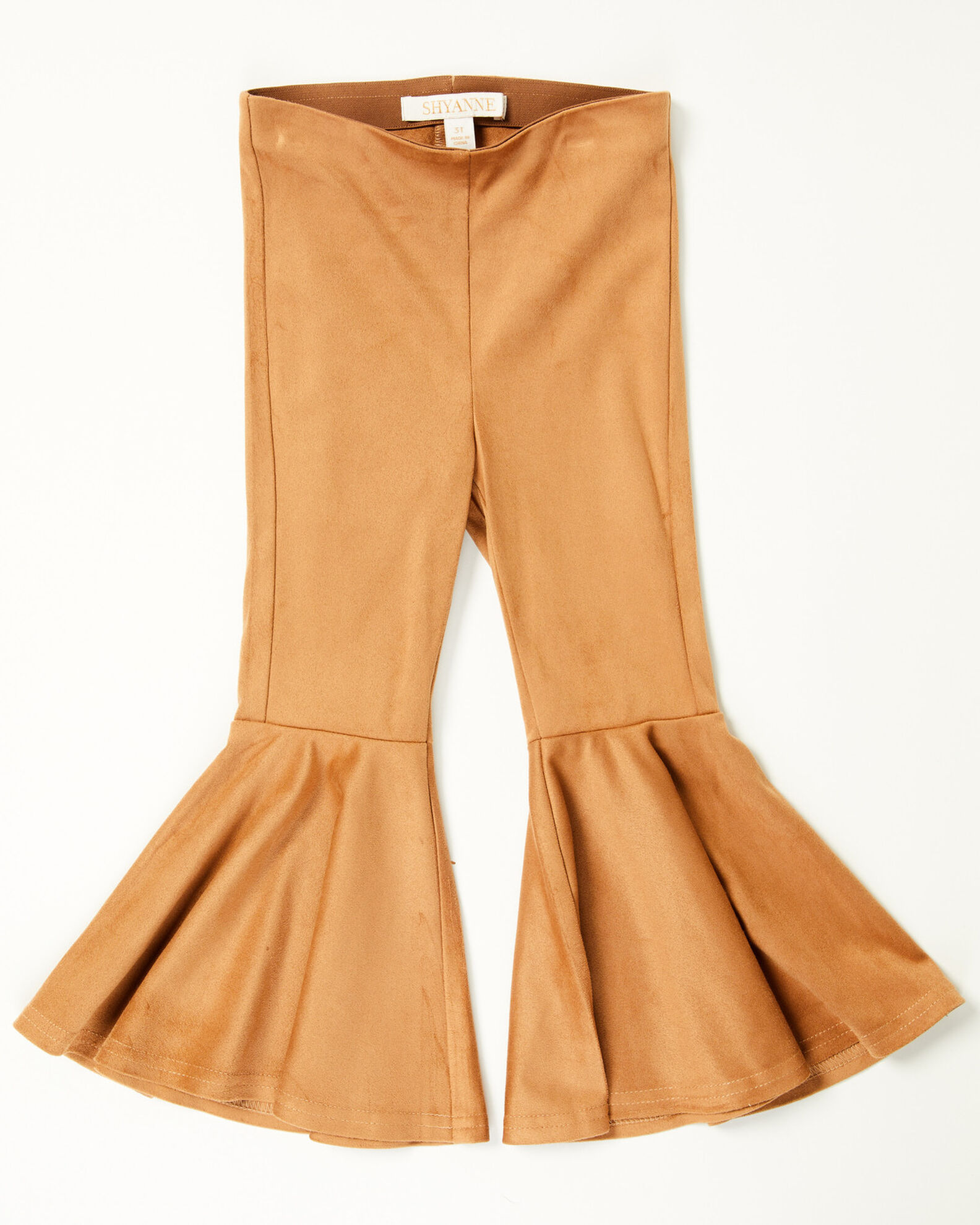 Shyanne Toddler Girls Faux Suede Bell Bottom Stretch Pants Country Outfitter