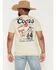 Image #1 - Coors Men's Boot Barn Exclusive Cowboy Lasso Short Sleeve Graphic T-Shirt, Natural, hi-res
