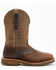 Image #2 - Double H Men's 11" Domestic I.C.E.™ Saddle Vamp Performance Western Boots - Broad Square Toe, Beige, hi-res