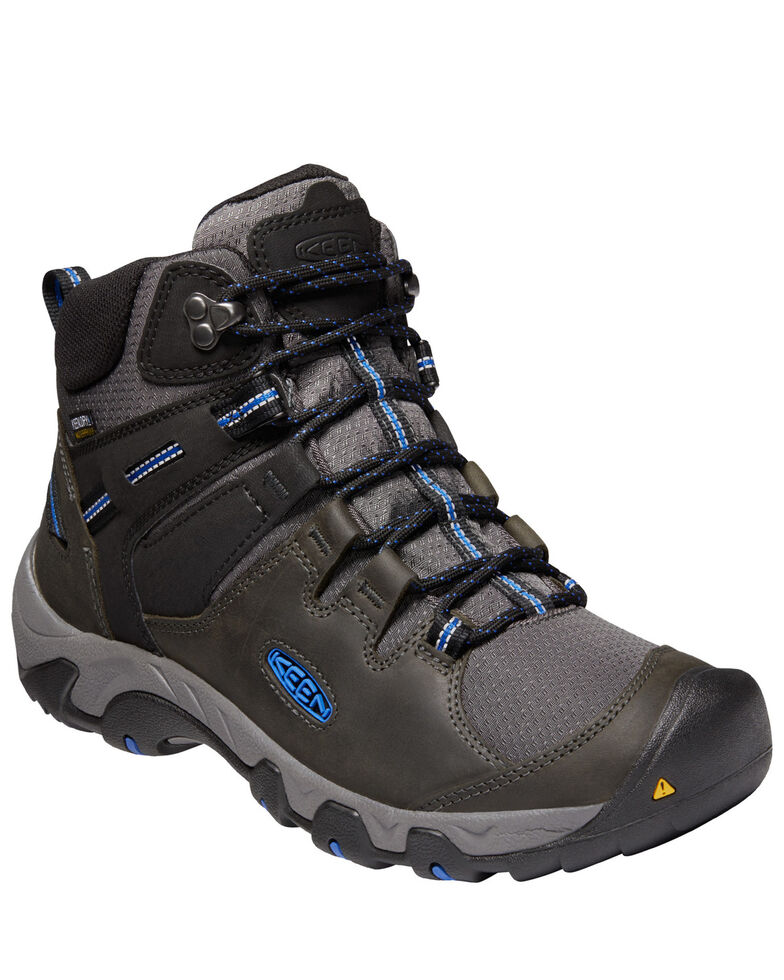 Keen Men's Steens Waterproof Hiking Boots - Soft Toe, Grey, hi-res