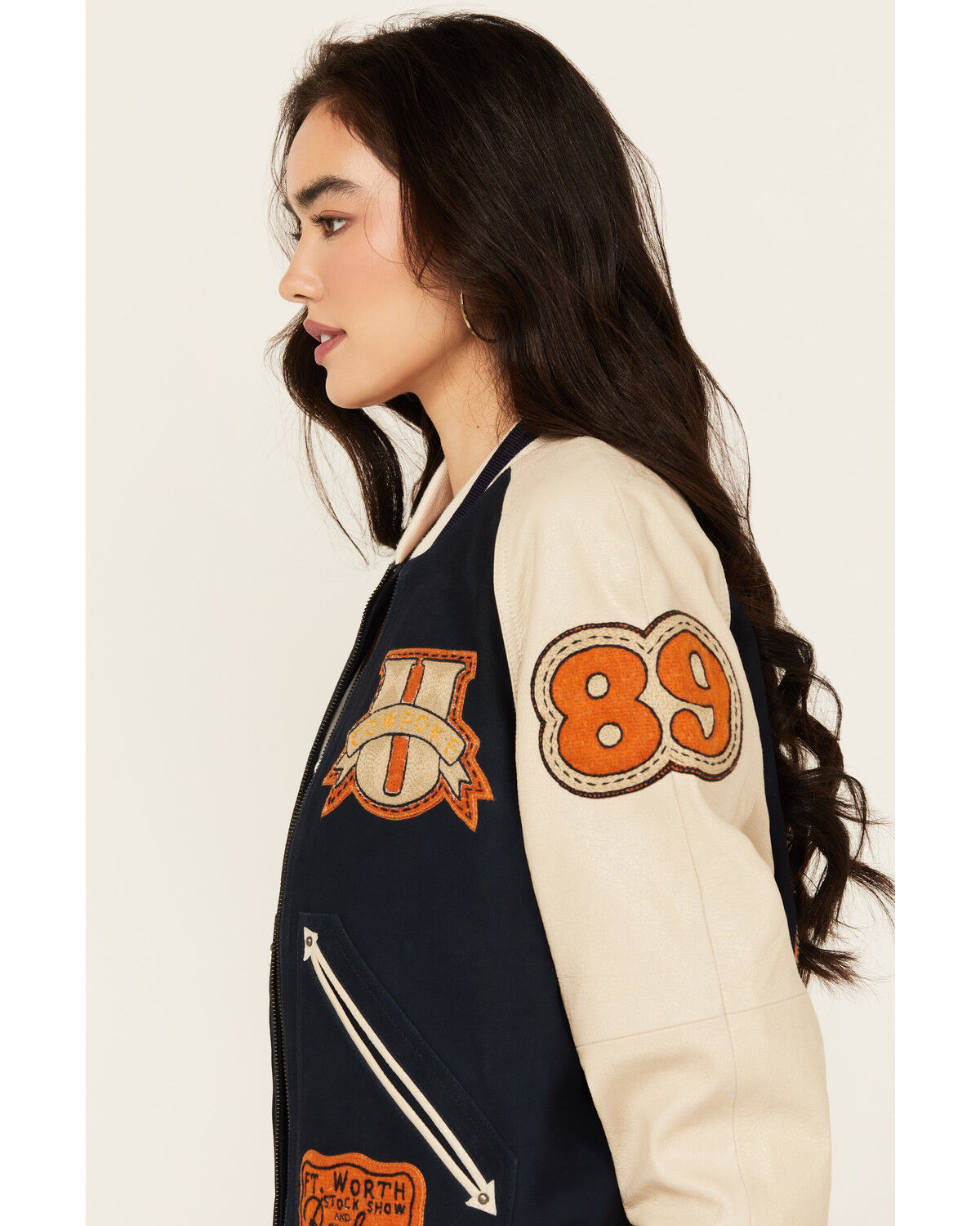 Image #2 - Double D Ranch Women's Cowboy Letterman Jacket, , hi-res