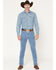 Image #1 - Wrangler Men's 936 Toughlite Medium Wash Cowboy Cut Slim Straight Stretch Denim Jeans, Medium Wash, hi-res