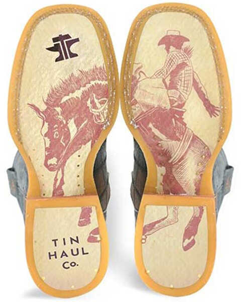 Image #2 - Tin Haul Men's Bricks And Stones Western Boots - Broad Square Toe, Black, hi-res