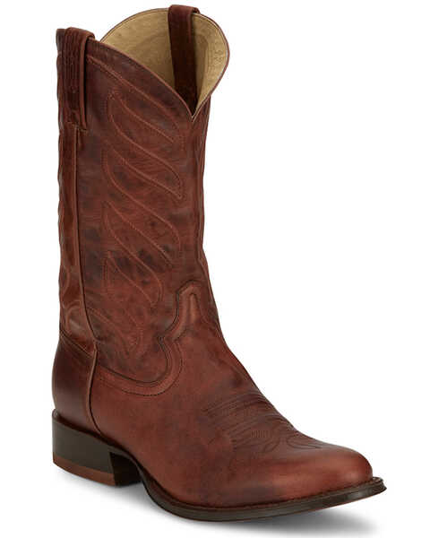 Tony Lama Men's Lenado Western Boots - Medium Toe, Cognac, hi-res