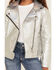 Image #3 - Urban Republic Girls' Metallic Moto Jacket, Silver, hi-res