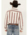 Image #4 - Wrangler Retro Men's Striped Long Sleeve Snap Western Shirt, White, hi-res