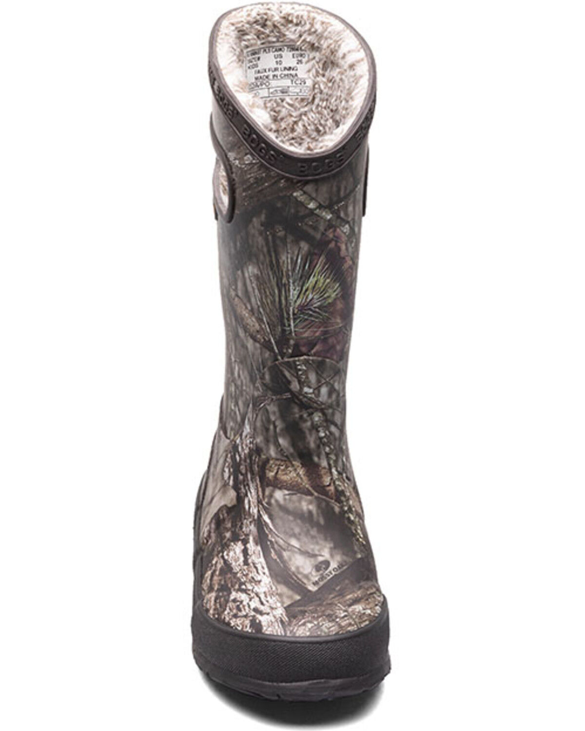 Image #4 - Bogs Boys' Plush Rain Boots - Round Toe, Grey, hi-res