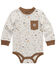 Image #1 - Carhartt Infant Boys' Conversational Print Long Sleeve Onesie, Cream, hi-res
