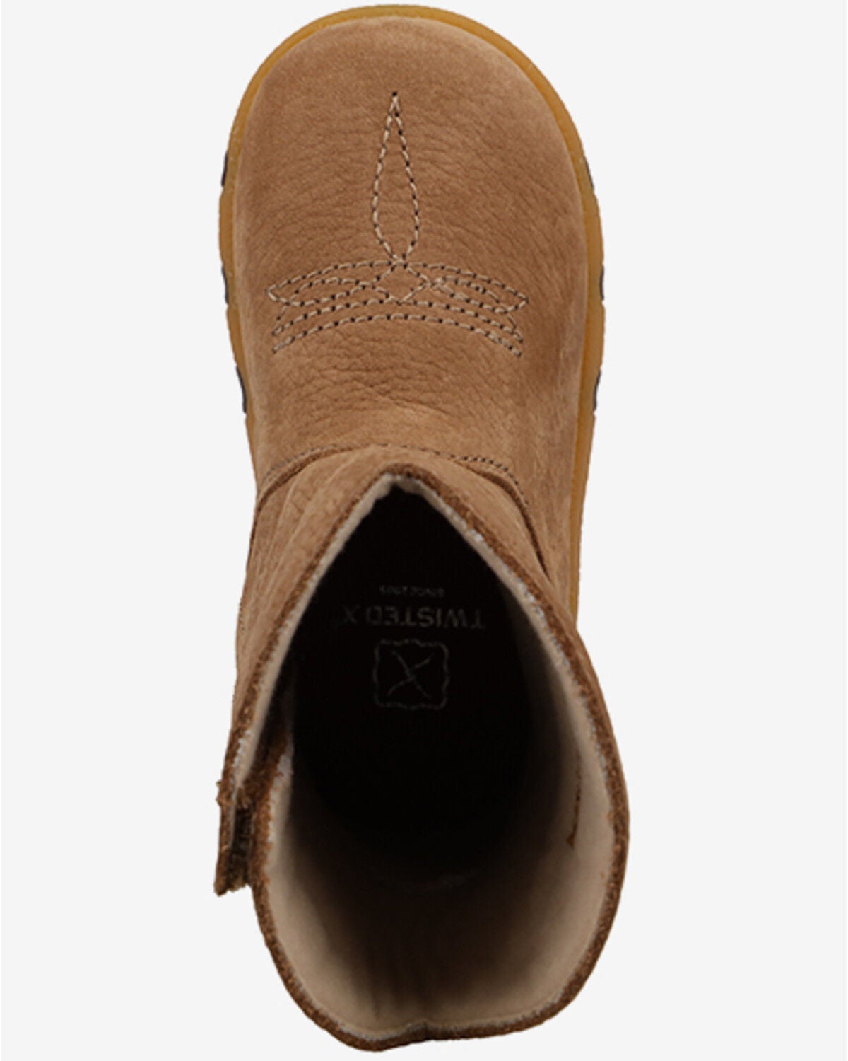 Image #6 - Twisted X Toddler Kid's Driving Moc Boots - Round Toe, Camel, hi-res