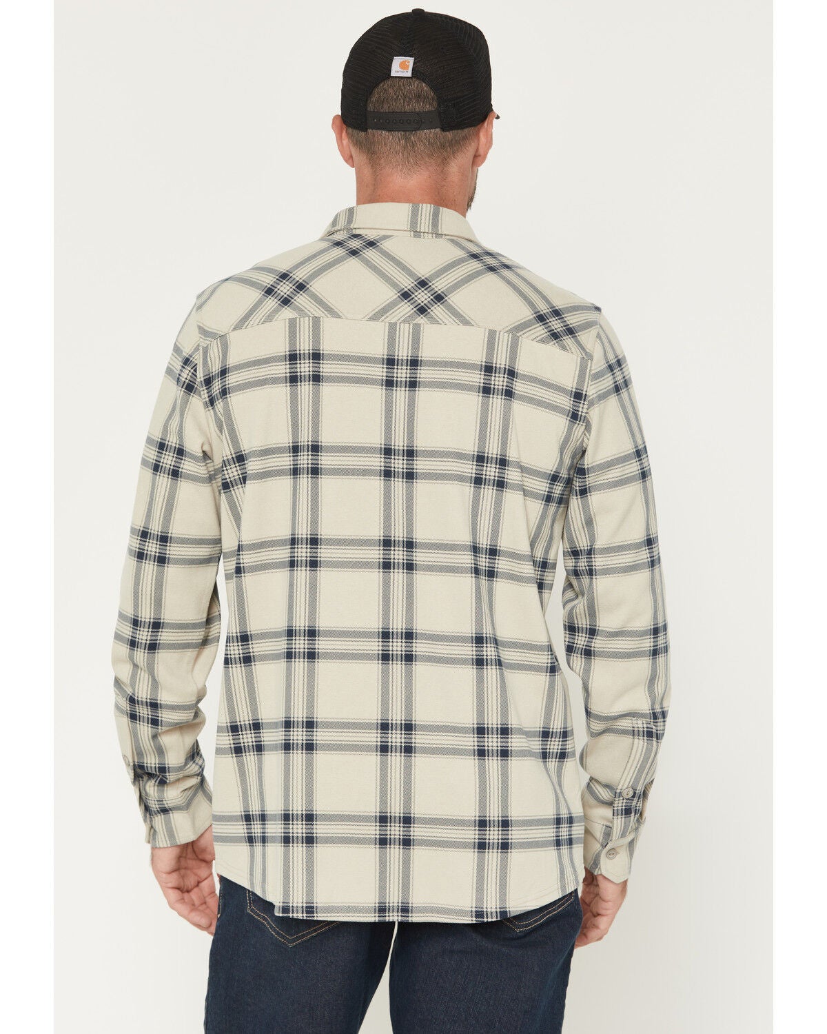 Image #4 - Brothers and Sons Men's Locket Plaid Print Long Sleeve Button-Down Stretch Western Shirt, Tan, hi-res