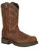 Georgia Boot Men's Carbo-Tec LT Waterproof Work Boots - Composite Toe, Brown, hi-res
