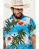 Image #2 - Cinch Men's Camp Ocean And Palm Trees Short Sleeve Button-Down Shirt, , hi-res