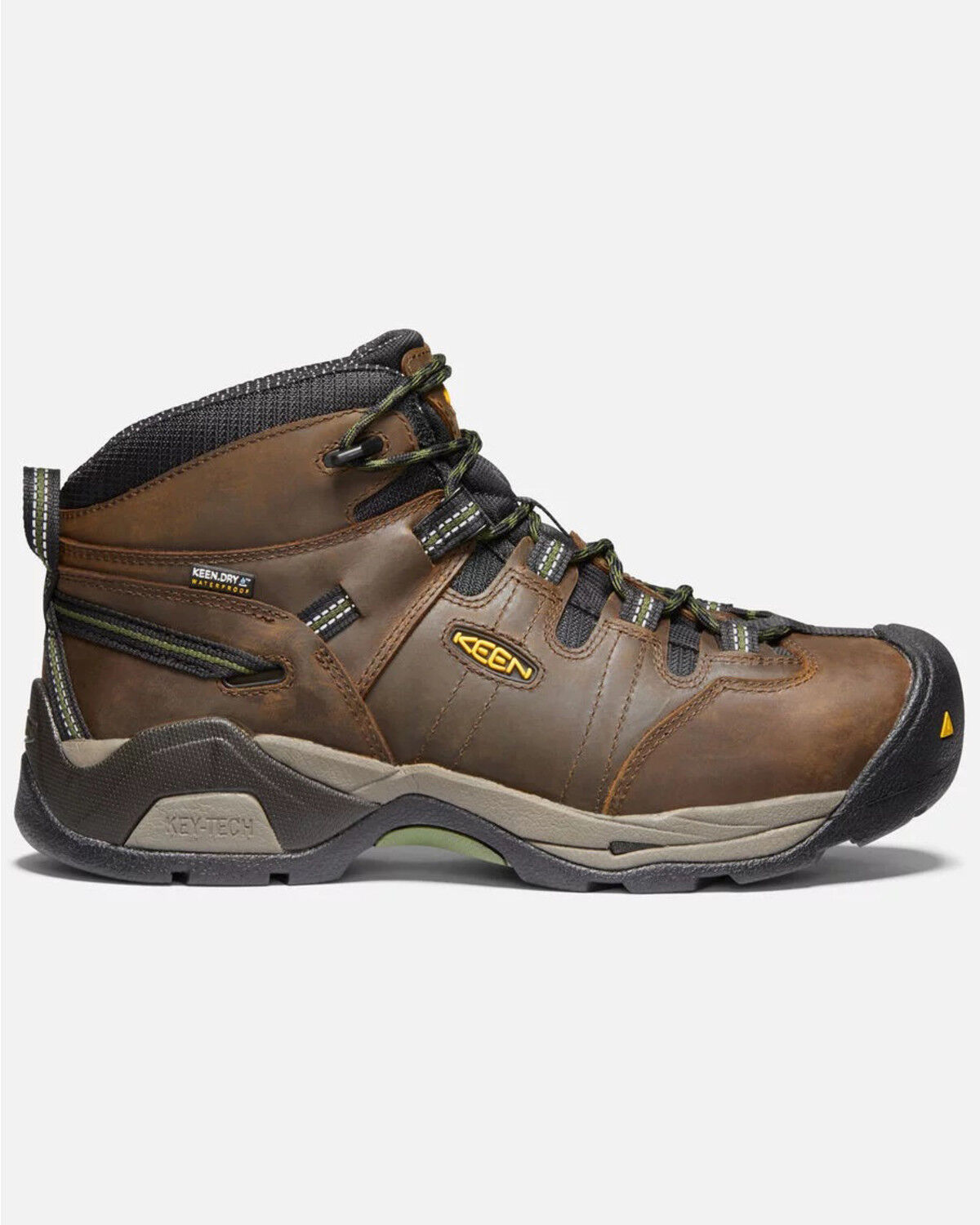 Image #2 - Keen Men's Detroit XT Waterproof Work Boots - Steel Toe, Brown, hi-res