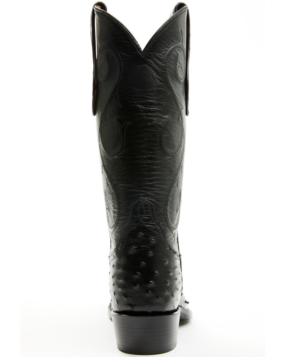 Image #5 - Tony Lama Men's Exotic Full-Quill Ostrich Western Boots - Round Toe, Black, hi-res