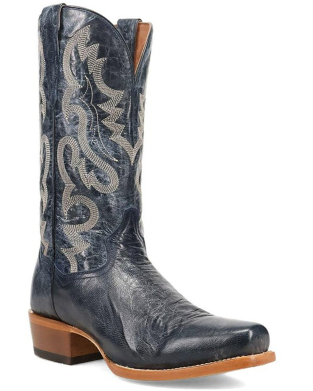 Image #1 - Dan Post Men's Calvin Tall Western Boots - Square Toe, Blue, hi-res