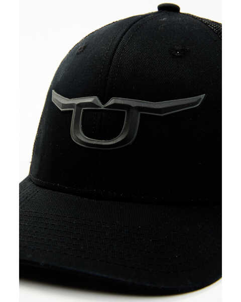 Image #2 - RopeSmart Men's Steerhead Logo Mesh-Back Ball Cap , Black, hi-res