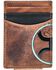 Image #1 - Hooey Men's Hooey 2.0 Embossed Money Clip Wallet, Brown, hi-res