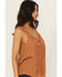 Image #2 - A.T.A.P Women's Fringe Front Tank, Mustard, hi-res