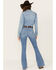 Image #3 - Ariat Women's Medium Wash R.E.A.L High Rise Annie Flare Jeans, , hi-res