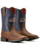 Image #4 - Ariat Boys' Freedom Rider Western Boots - Broad Square Toe, Navy, hi-res