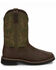Justin Men's Keavan Waterproof Western Work Boots - Steel Toe, Brown, hi-res