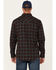 Image #4 - Cody James Men's FR Plaid Print Long Sleeve Snap Western Work Shirt, Black, hi-res
