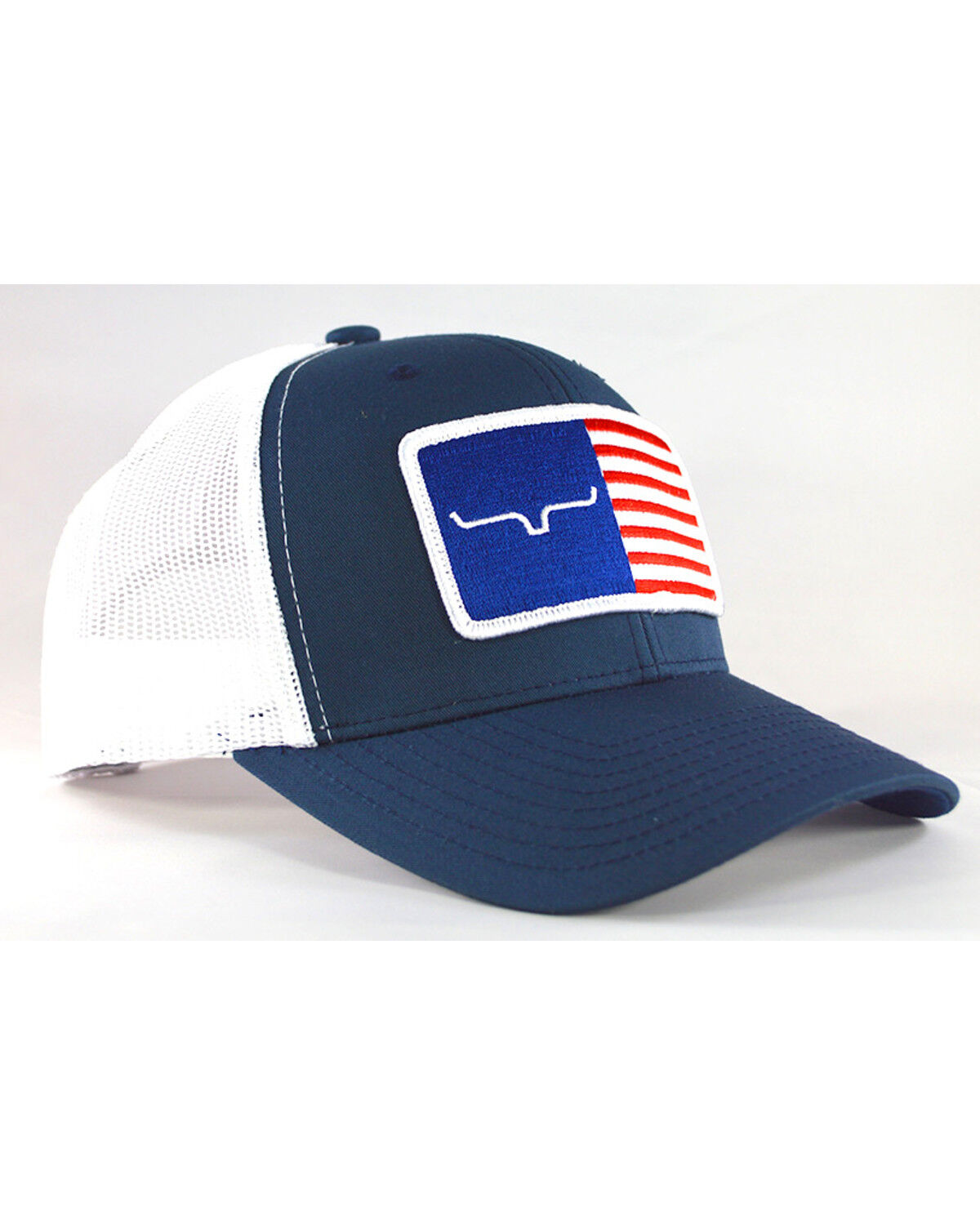 Image #1 - Kimes Ranch Men's American Trucker Trucker Cap, Navy, hi-res