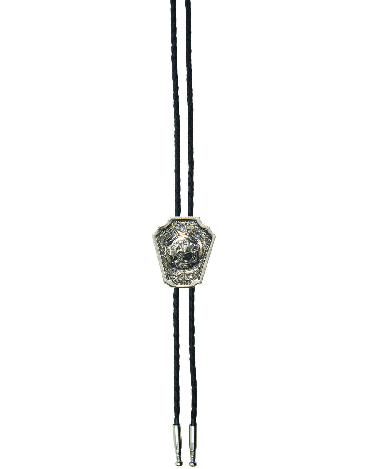 Image #1 - And West Men's Buffalo Nickle Bolo Tie, Gold, hi-res